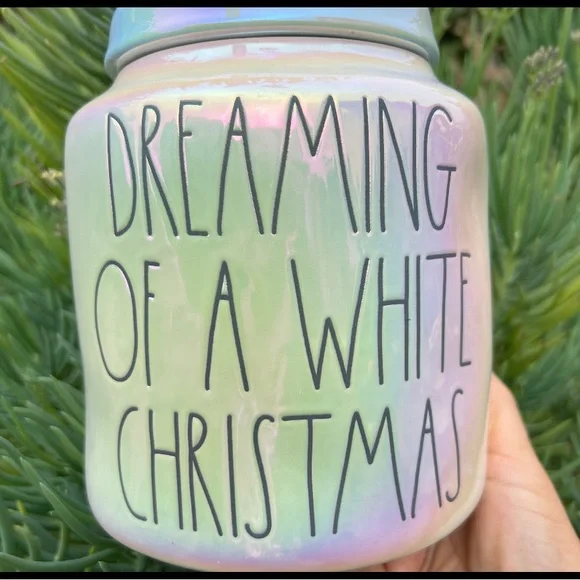 Rae Dunn DREAMING OF A WHITE CHRISTMAS canister - Picture 3 of 7
